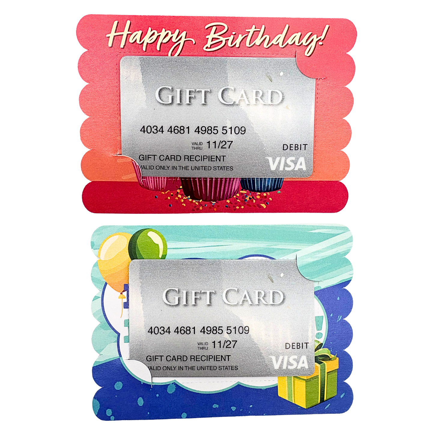 Birthday Gift Card Holders (4 ct.)