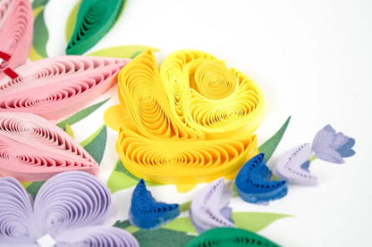 Quilled Spring Bouquet Card | Handmade Floral Card