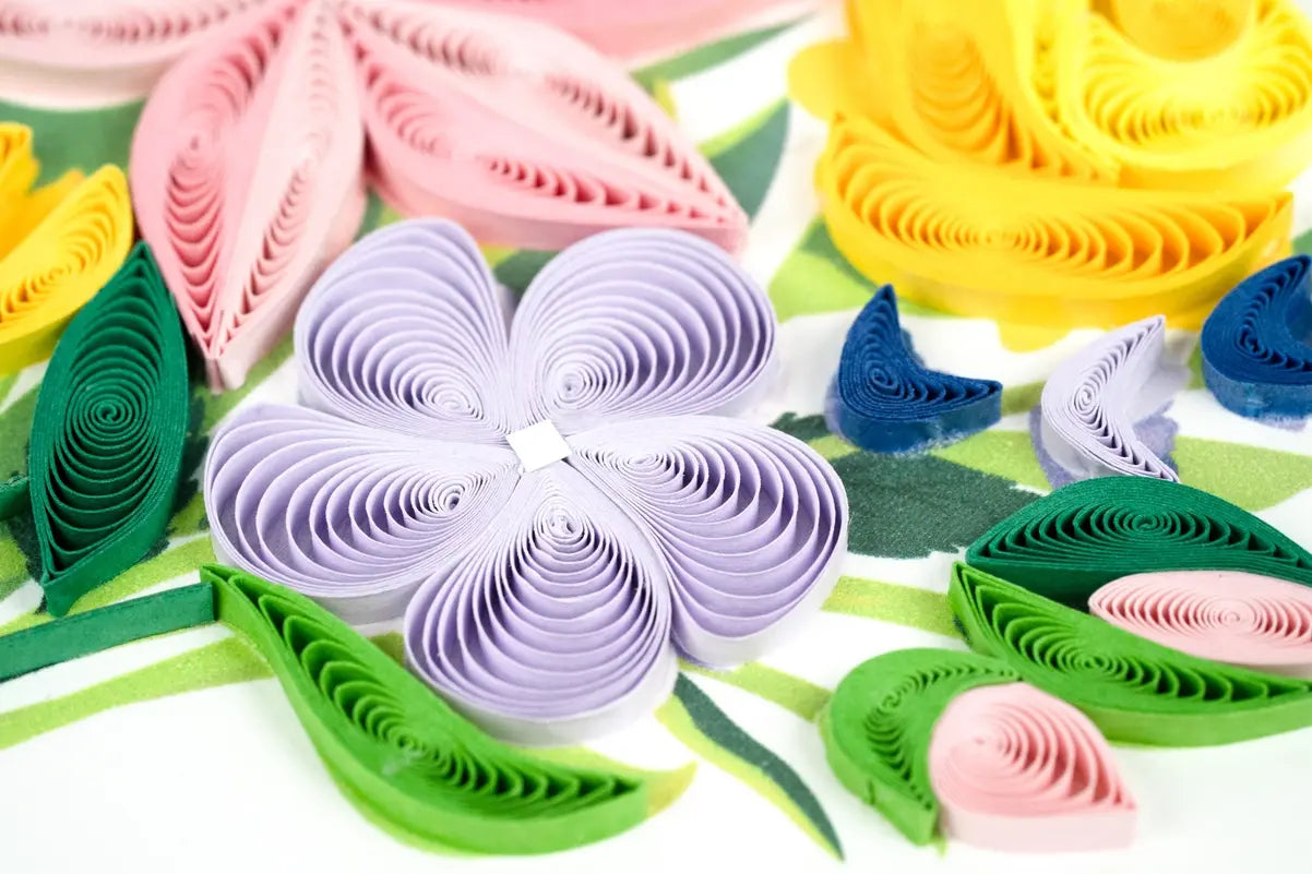 Quilled Spring Bouquet Card | Handmade Floral Card