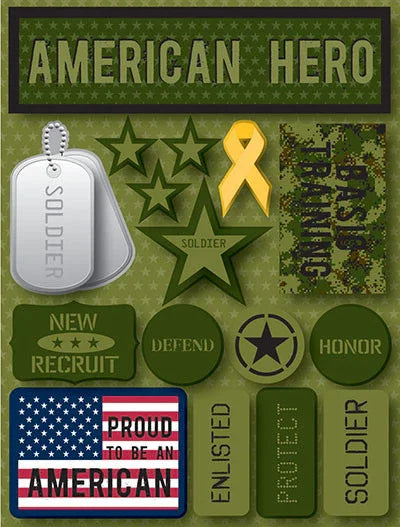 Reminisce American Hero Stickers