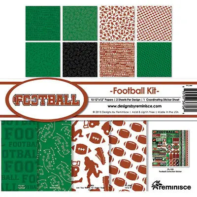 Reminisce: Football Kit Scrapbook Collection Kit