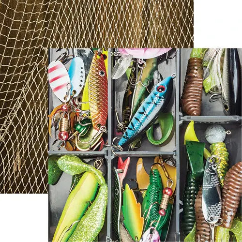Reminisce Gone Fishing - Lures Galore 12 x 12 Paper