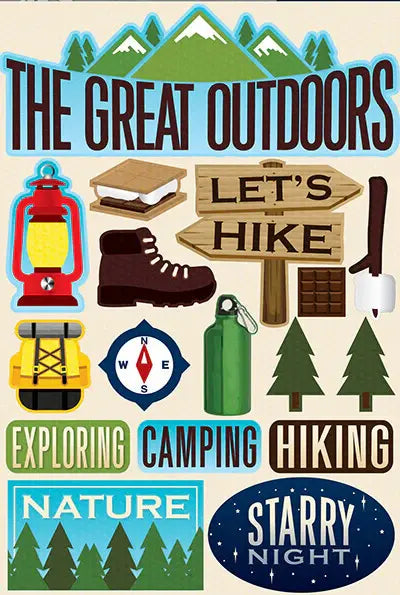 Reminisce: The Great Outdoors 3D Stickers
