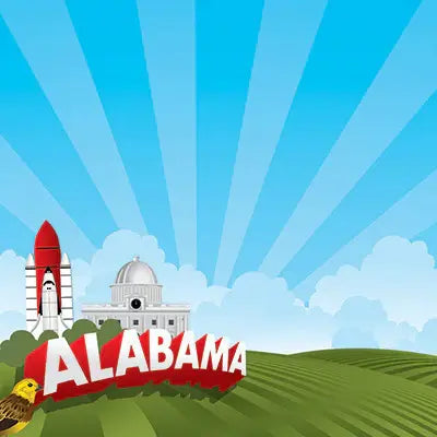 Reminisce: The State Line - Alabama 12 x 12 Scrapbook Paper