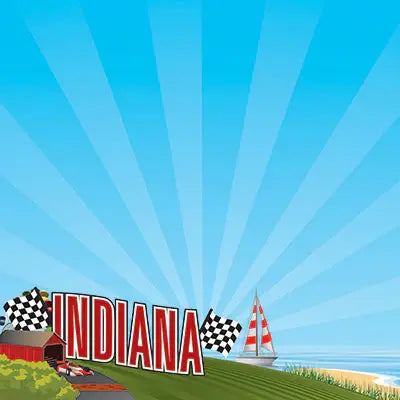 Reminisce: The State Line - Indiana 12 x 12 paper