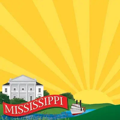 Reminisce: The State Line - Mississippi 12 x 12 Scrapbook Paper