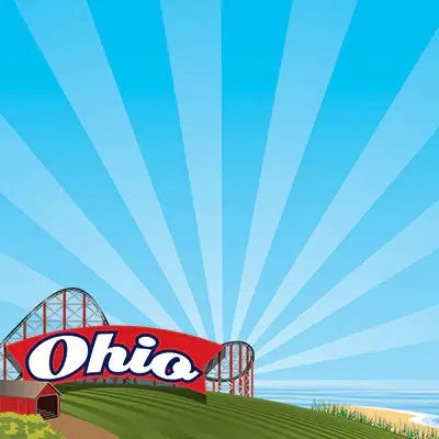 Reminisce - The State Line Ohio 12 x12 Scrapbook Paper