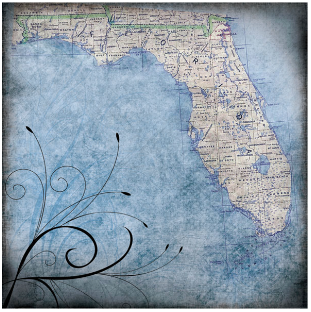 Florida Travel Paper 12 x 12