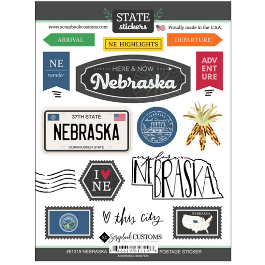 Nebraska Postage Sticker