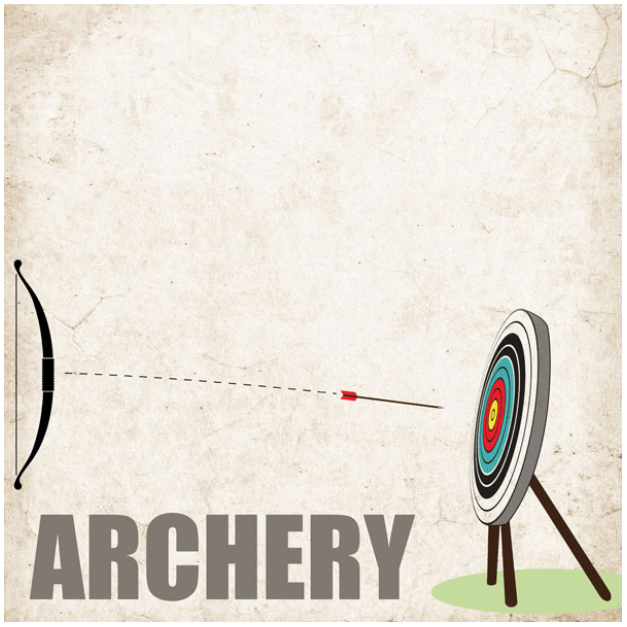 Archery - On Target 12 x 12 scrapbook paper