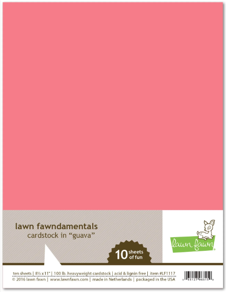 Lawn Fawn 8.5 x 11 Cardstock - Guava