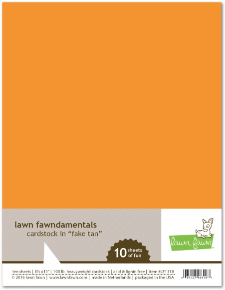 Lawn Fawn 8.5 x 11 Cardstock - Fake Tan