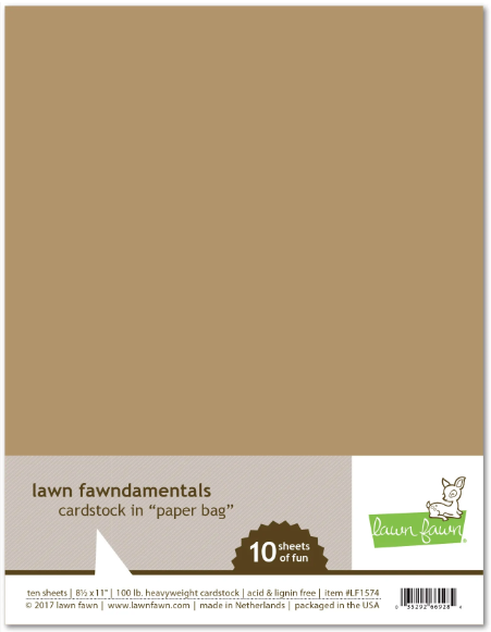 Lawn Fawn 8.5 x 11 Cardstock - Paper Bag