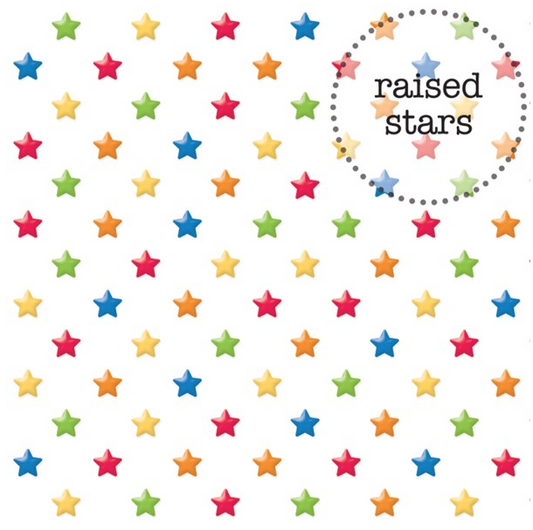 Doodlebug Sprinkles Shapes Vellum Primary Stars 4715