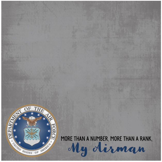 SC My Airman 12 x 12 scrapbook paper
