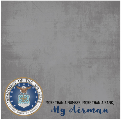 SC My Airman 12 x 12 scrapbook paper