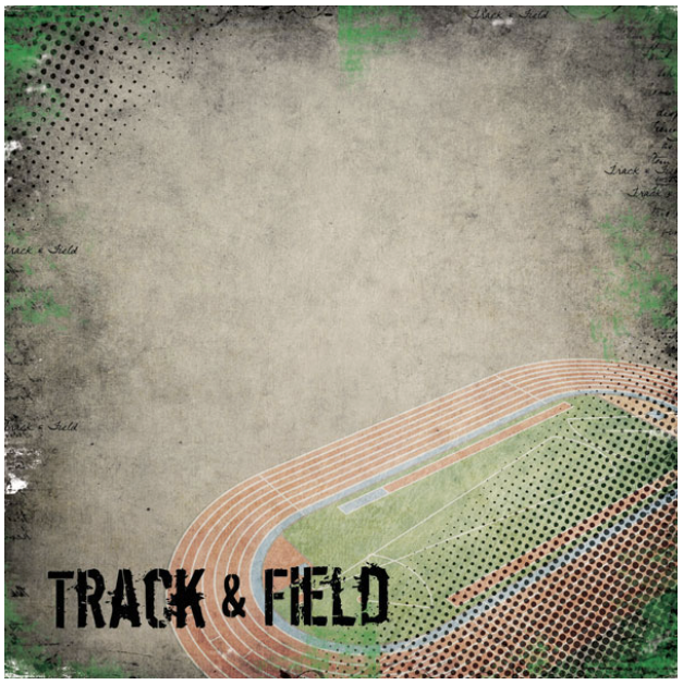 Track & Field - Antique Paper 12 x 12