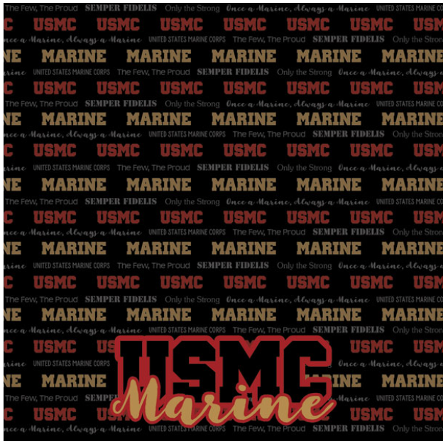 USMC Active Duty 12 x 12 paper