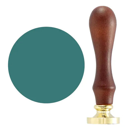 Spellbinders 1" Solid Circle Brass Wax Seal with Handle from the Sealed by Spellbinders Collection