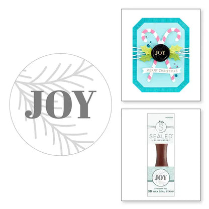 Spellbinders Evergreen Joy 3D Wax Seal from the Sealed 3D Christmas Collectioin