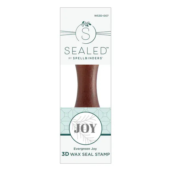 Spellbinders Evergreen Joy 3D Wax Seal from the Sealed 3D Christmas Collectioin