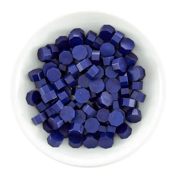 Spellbinders Wax Beads - Ink midnight blue color