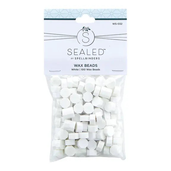 Spellbinders Wax Beads - White
