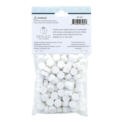 Spellbinders Wax Beads - White