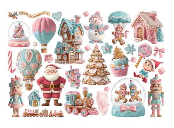 Stamperia Candy Christmas Adhesive Ephemera