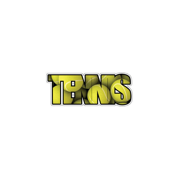 Tennis Word Image Laser Cut Out