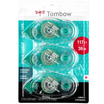 Tombow Mono Removable Adhesive Refill - 3-Pack