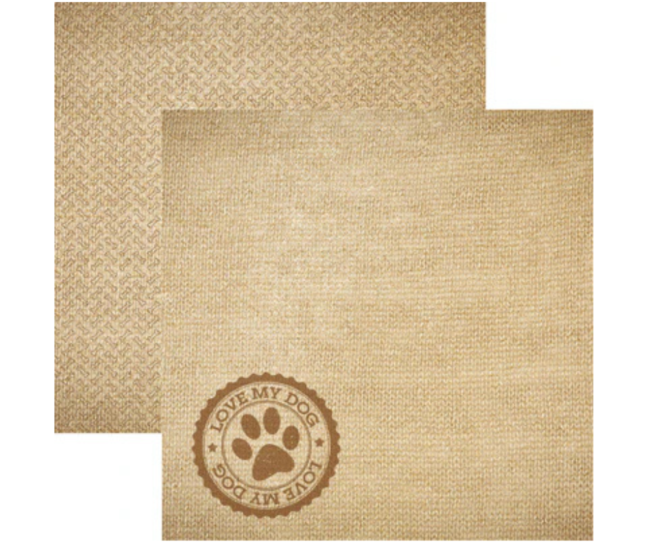 Love My Dog Double-Sided Cardstock 12"X12"- Select Style