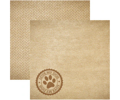 Love My Dog Double-Sided Cardstock 12"X12"- Select Style