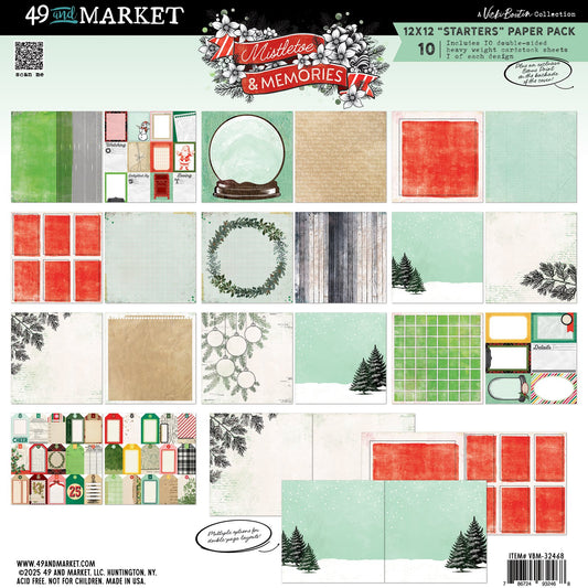 49 And Market Starters Collection Pack 12"X12"-Mistletoe And Memories