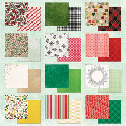49 And Market Paper Pad 12"X12" 24/Pkg-Mistletoe And Memories