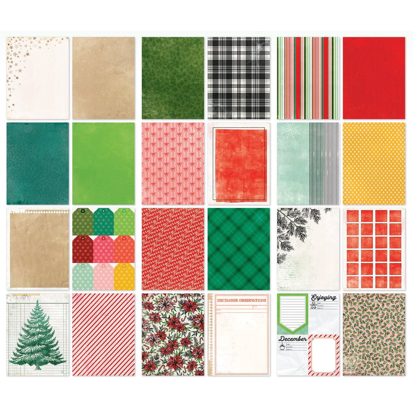 49 And Market Paper Pack 6"X8"-Mistletoe And Memories