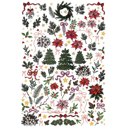 49 And Market Laser Cut Outs-Foliage, Mistletoe And Memories