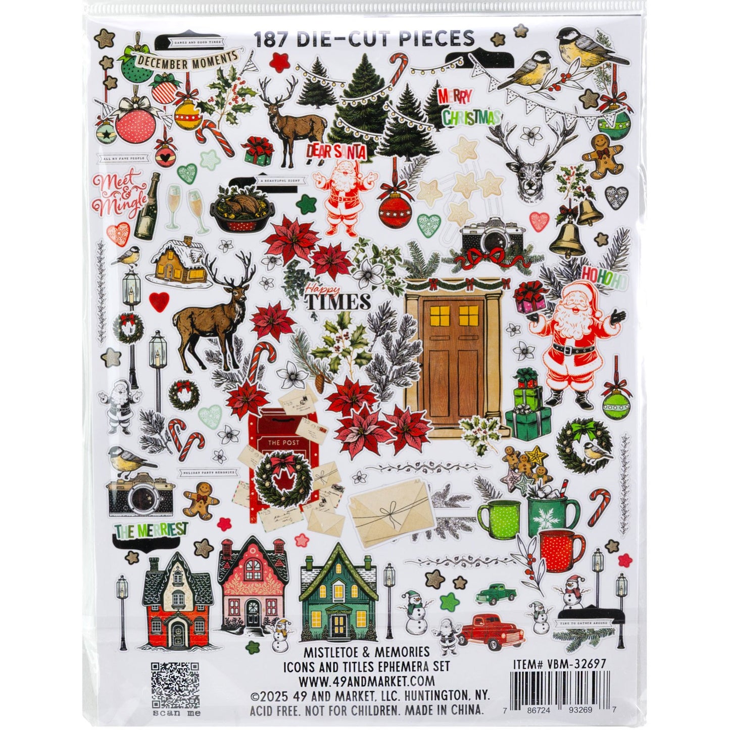 49 And Market Die-Cuts-Icons, Mistletoe And Memories