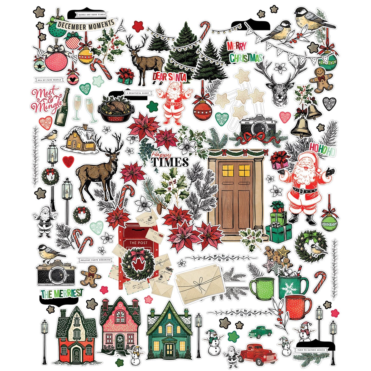49 And Market Die-Cuts-Icons, Mistletoe And Memories