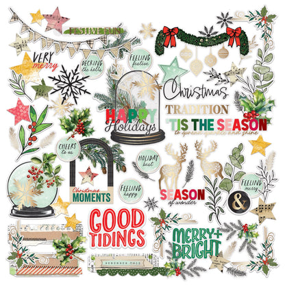 49 And Market Die-Cuts-Foiled, Mistletoe And Memories