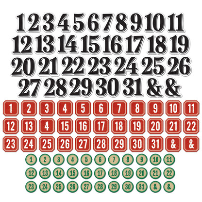 49 And Market Chipboard Set-Bits, Mistletoe And Memories