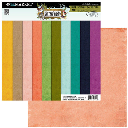 49 And Market Staples Pack 12"X12"-Curiosities In Willow Grove