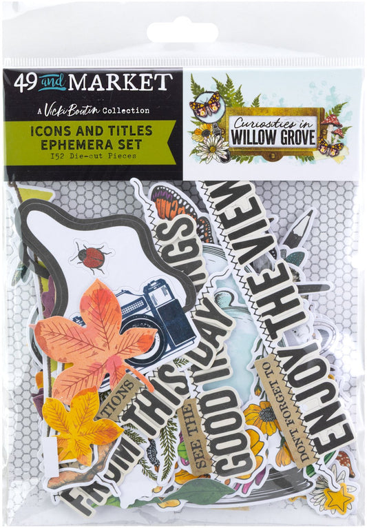 Curiosities In Willow Grove Ephemera Set-Icons And Titles