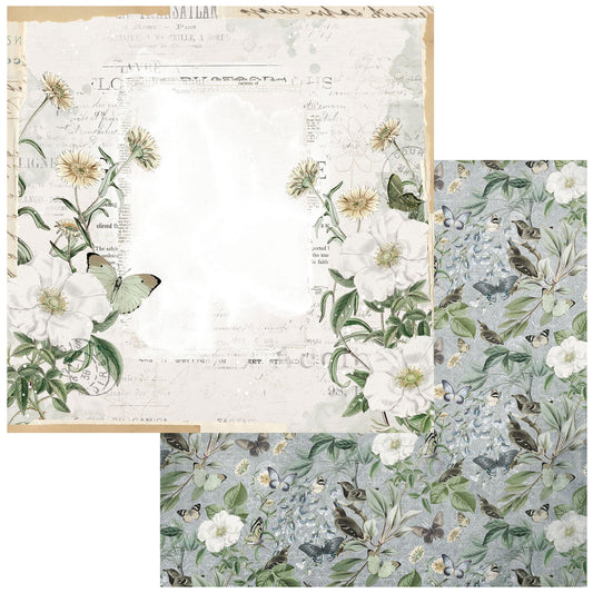 Vintage Artistry Moonlit Garden Double-Sided Cardstock 12X12-Calming