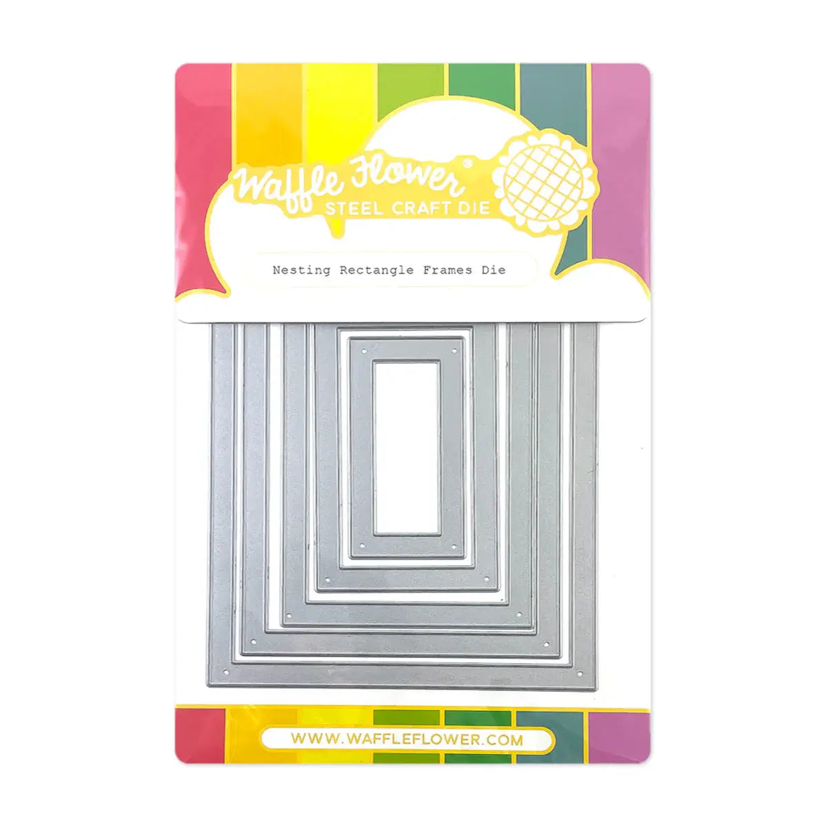 Waffle Flower A2 Rectangle Frames Die