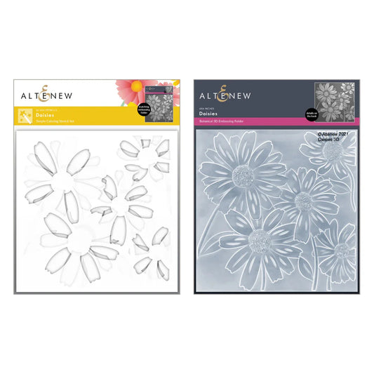 Altenew Daisy Bundle - 3D Embossing Folder and Stencil