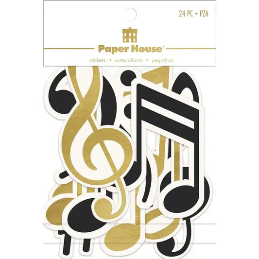 Scrapbook Stickers - Music Notes Diecut Sticker Pack