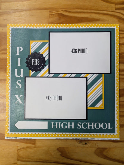 SC 25204 Custom School Paper 12 x 12 - Select School